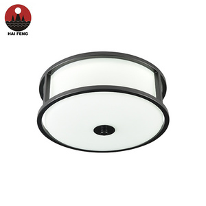 New Style Living Room Home Decoration Round Lights Black Gold Decorative  E27 Led Ceiling Lights