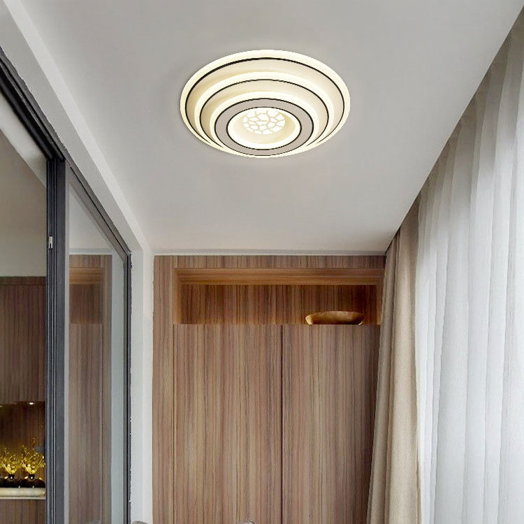 Hot Sale Iron Acrylic Shade 120w Balcony Aisle Round Modern Smart Led Ceiling Lights