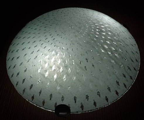 E27 ceramic lamp holder energy saving good quality round shape glass ceiling light LED frosted thin glass cover iron base