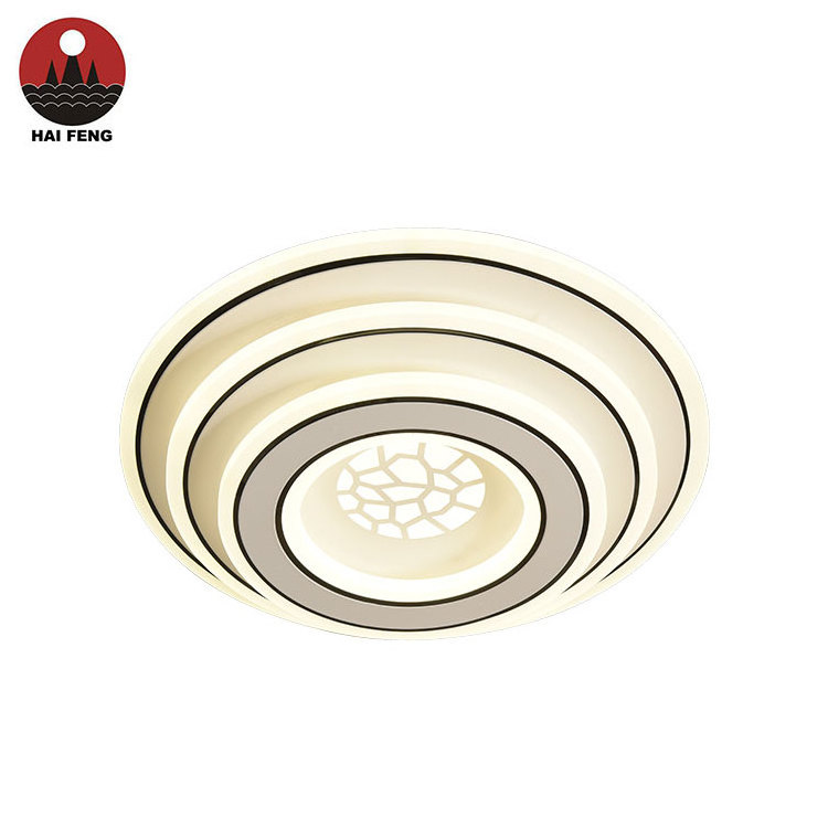 Hot Sale Iron Acrylic Shade 120w Balcony Aisle Round Modern Smart Led Ceiling Lights