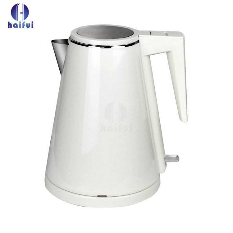 Popular superior hotel 1.2L stainless steel cordless electric kettle hotel kettle tray set with serving tray