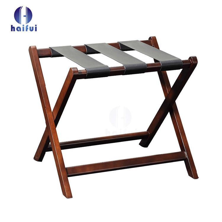 Hotel Guestroom Solid Wood Luggage Rack Stand Baggage Rack