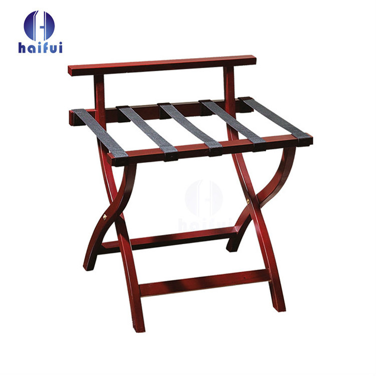 Hotel Guestroom Solid Wood Luggage Rack Stand Baggage Rack