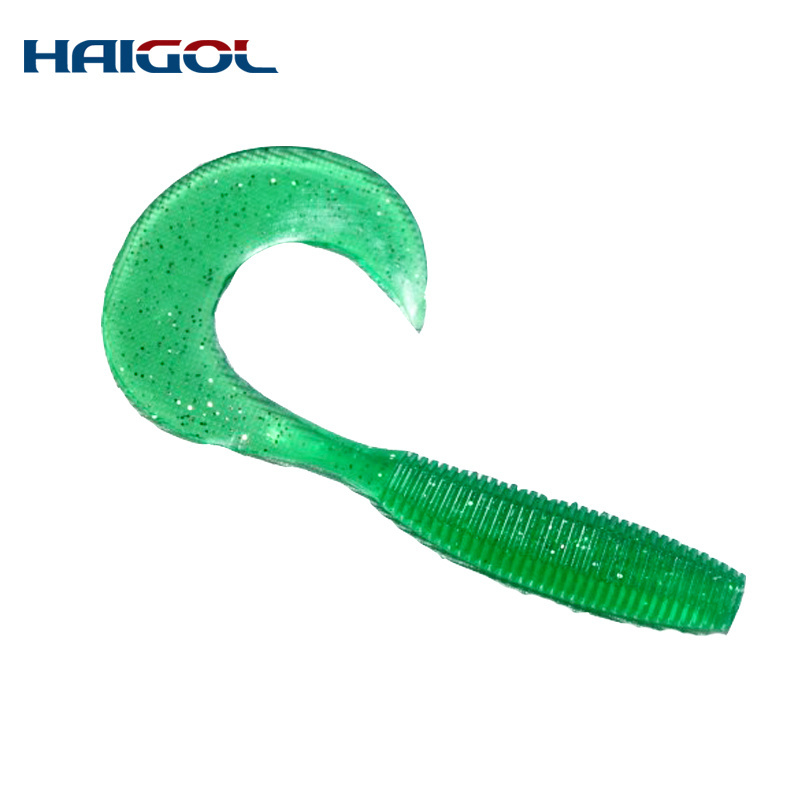 Hand pour soft lures--big tail grub lures at 10cm worm bait