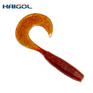 Hand pour soft lures--big tail grub lures at 10cm worm bait