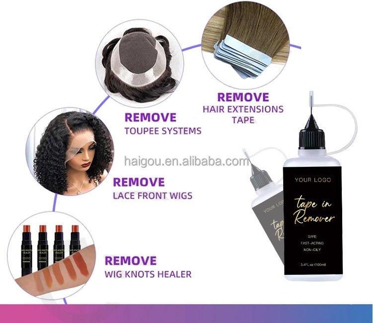 Lace Wig Glue Remover Hair Extensions Custom Private Keratin Remover Strong Remover for The Tape  Extensions