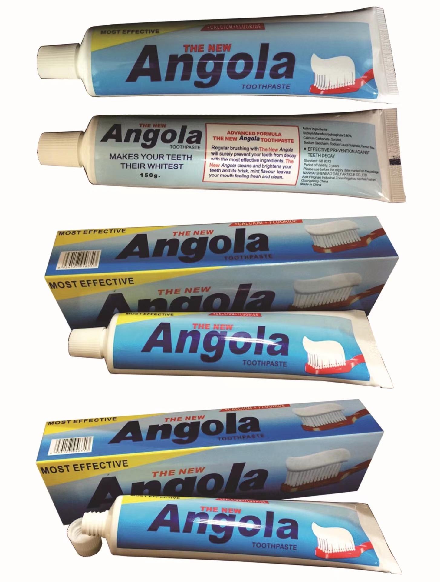 Private Label Non Fluoride Toothpaste Whitening Angola Toothbrush With Toothpaste Brands