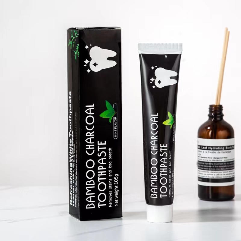 Top selling 100% natural bamboo charcoal whitening organic tooth paste toothpaste Activated Charcoal Toothpaste