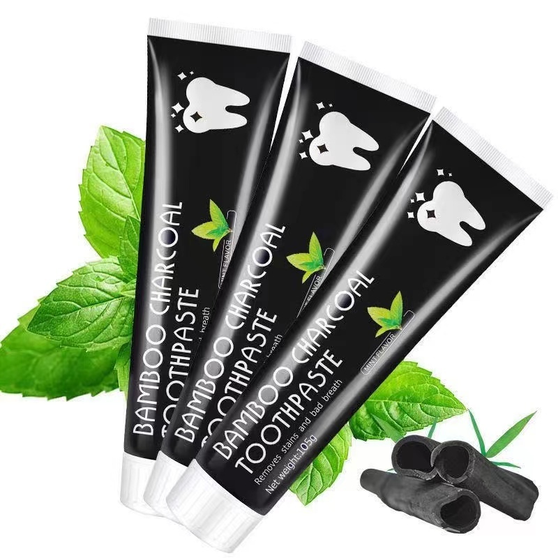 Top selling 100% natural bamboo charcoal whitening organic tooth paste toothpaste Activated Charcoal Toothpaste