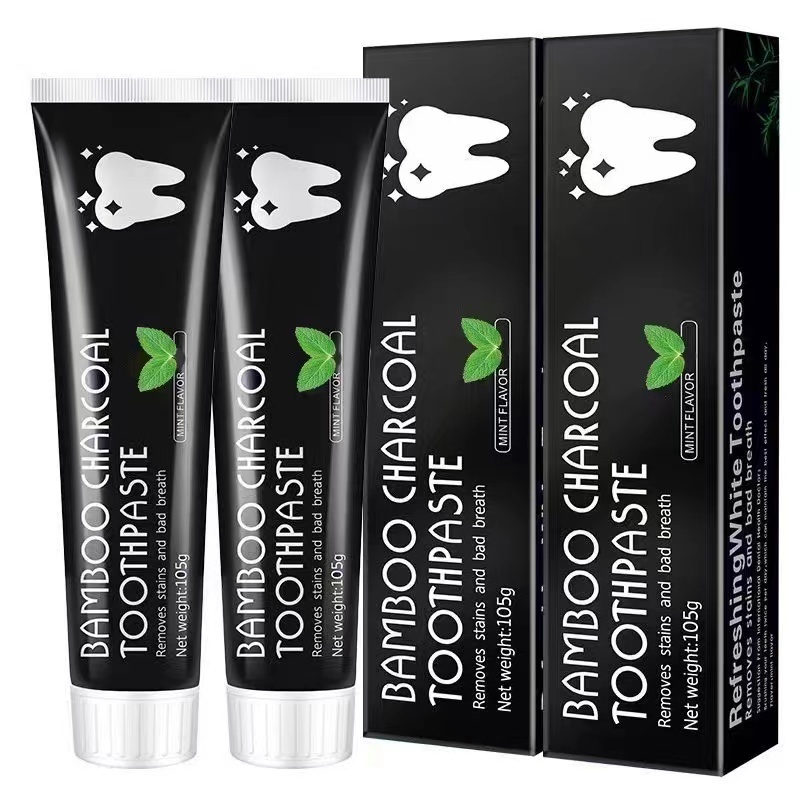 Top selling 100% natural bamboo charcoal whitening organic tooth paste toothpaste Activated Charcoal Toothpaste