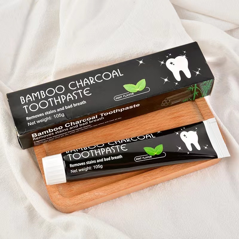 Top selling 100% natural bamboo charcoal whitening organic tooth paste toothpaste Activated Charcoal Toothpaste