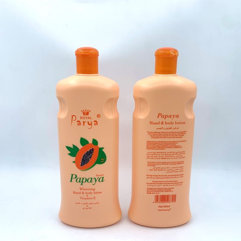 Private Label Natural Papaya Body Lotion Rich in Vitamin E Deep Moisturizing Nourishing Beauty White Hand and Body Lotion