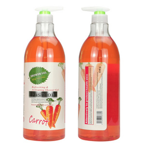 Fruit body wash Perfume Bathing Carotene Extract Skin Whitening Body Wash Liquid Soap Bath Shower Gel