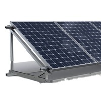 Hot Sale Solar System Roof Mount Ballasted Flat steel Roof ground mount Panel Kit fixed triangle solar mounting frame