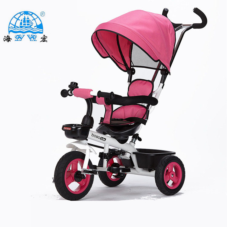 2022 baby walker tricycle 4 in 1 trike , child tricycle with 2 seats , cheap kids tricycle