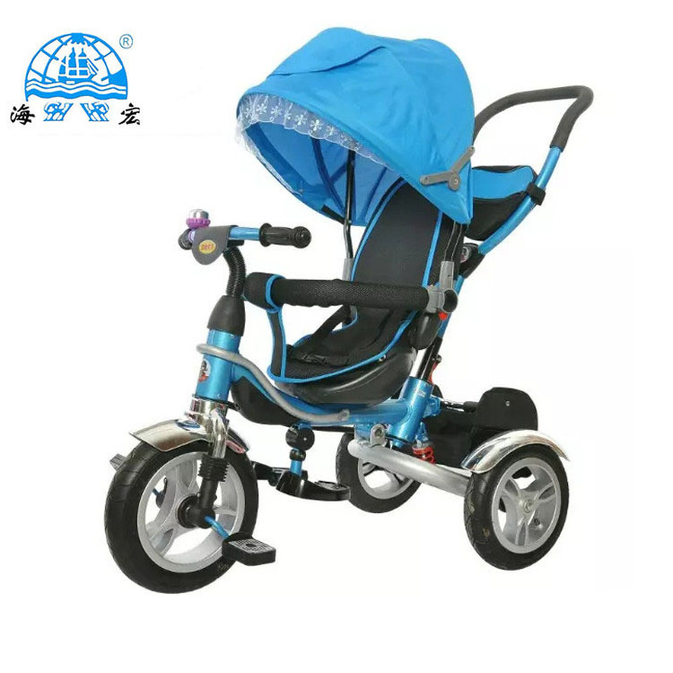 2022 baby walker tricycle 4 in 1 trike , child tricycle with 2 seats , cheap kids tricycle