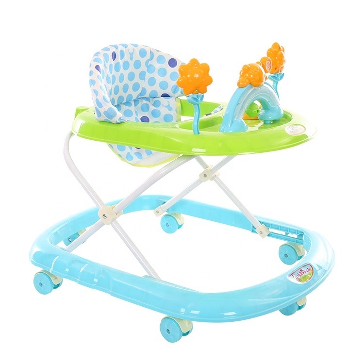 European style safety foldable baby walker with music