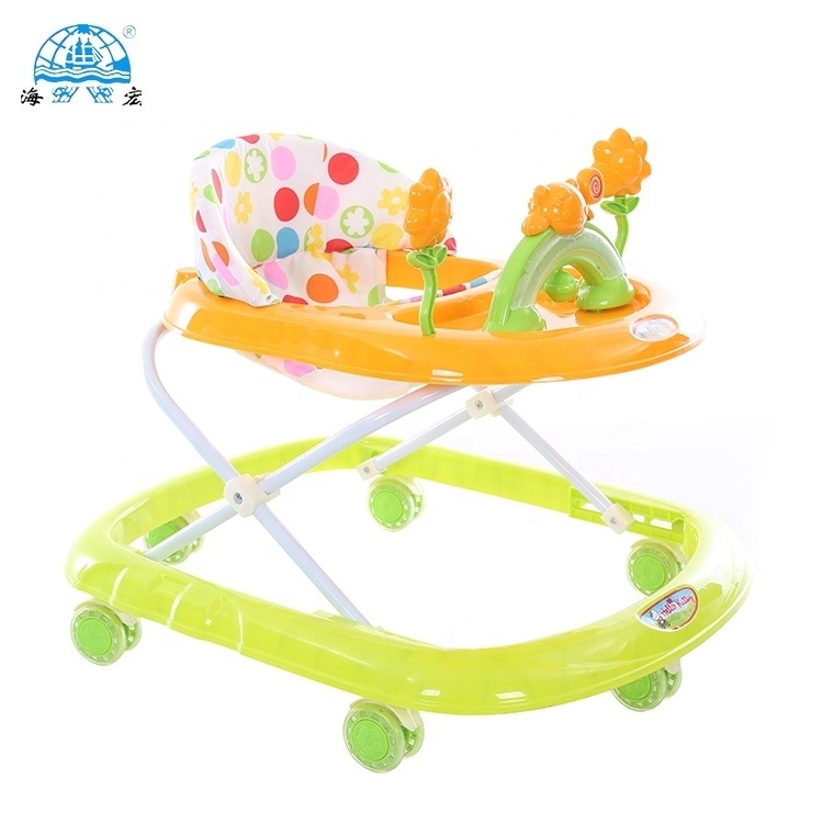 European style safety foldable baby walker with music