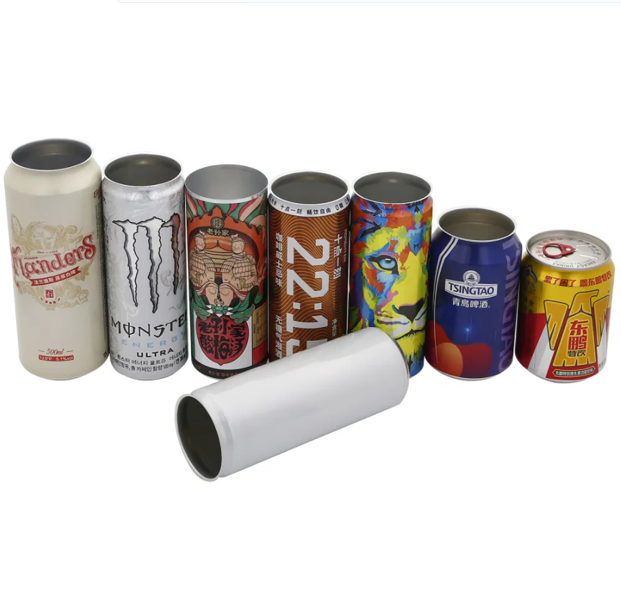 12oz 187ml 250ml 25cl 330ml slim sleek small empty can white printed round aluminum extruded beverage beer soda can with lid