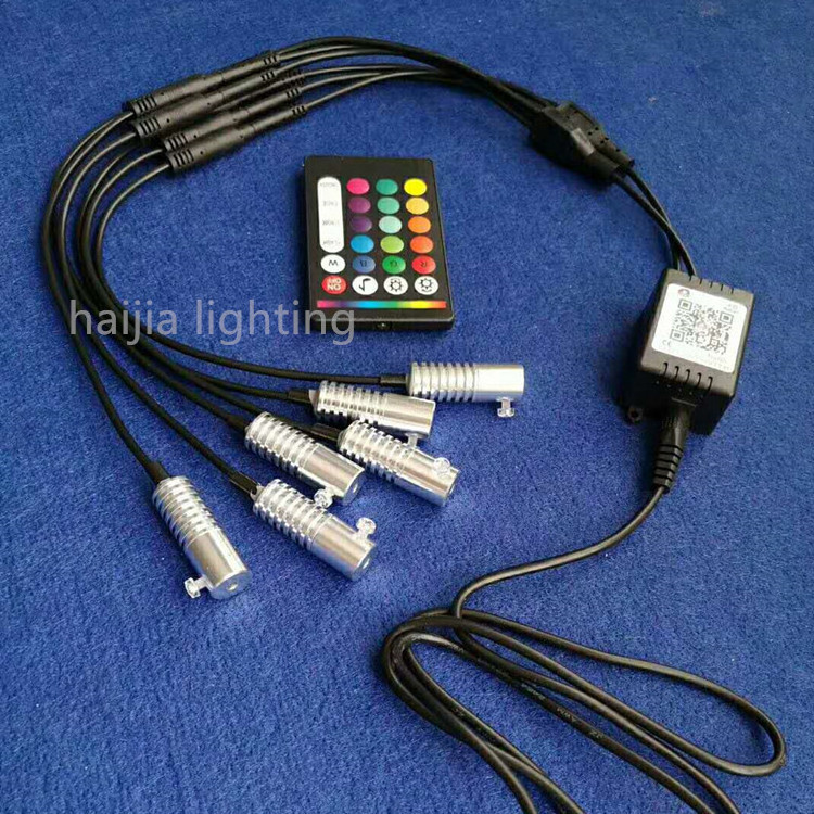 High quality rgb music atmosphere bluetooth APP & RF remote control 12V mini small size led fiber star light source engine