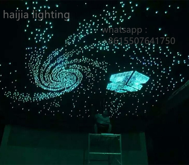 made to order Ceiling decoration thunder and lightning fireworks star starry fiber optic ceiling