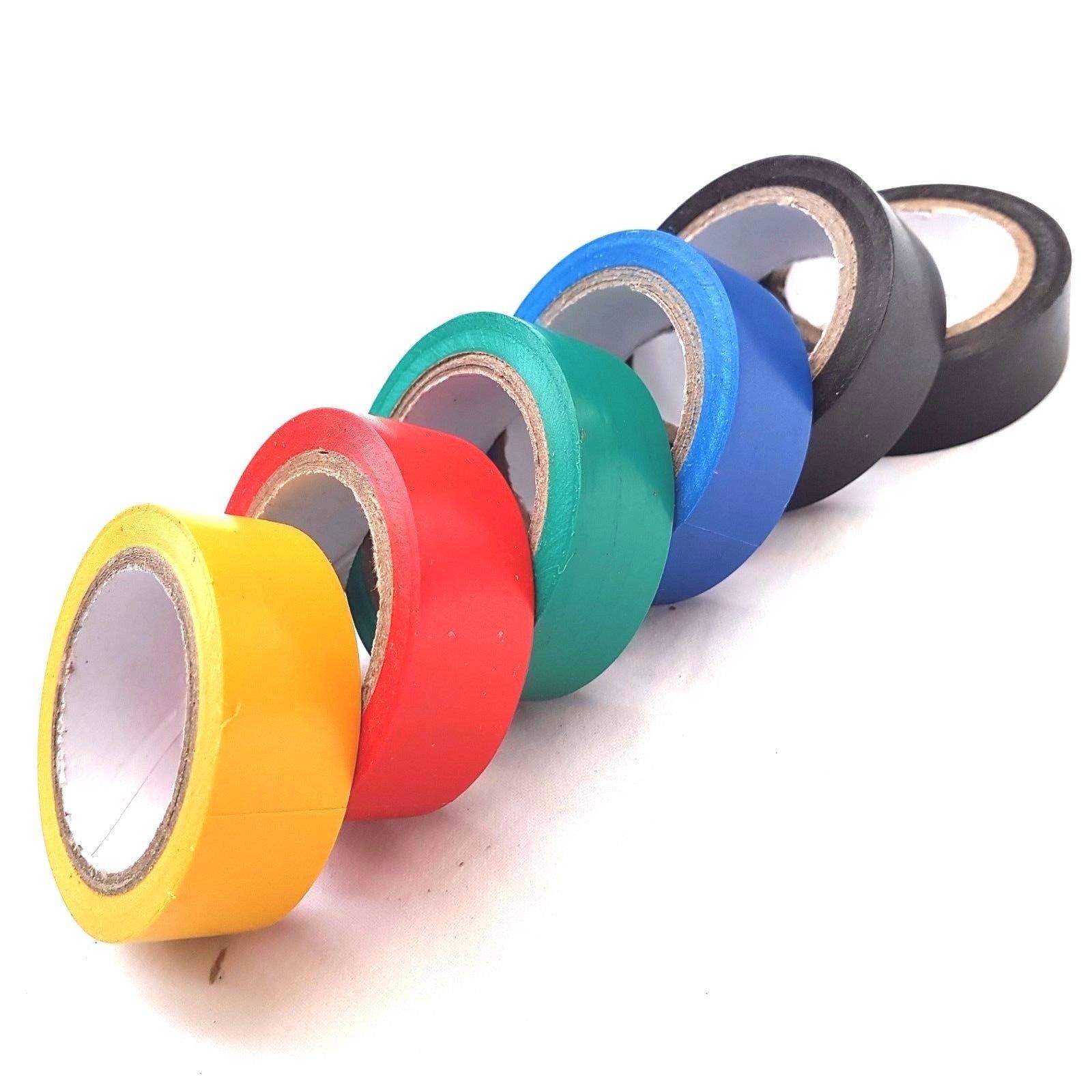 Good Heat resistant Insulating tape colored electrical maintenance insulation tape rubber safety protective PVC adhesive tape