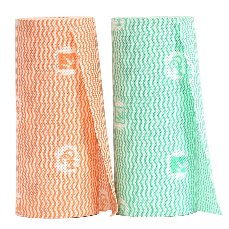 Wholesale Household Cleaning Products Disposable Nonwoven  Kitchen Roll Rag Dishcloth Duster Dish Towel  Cleaning Cloth