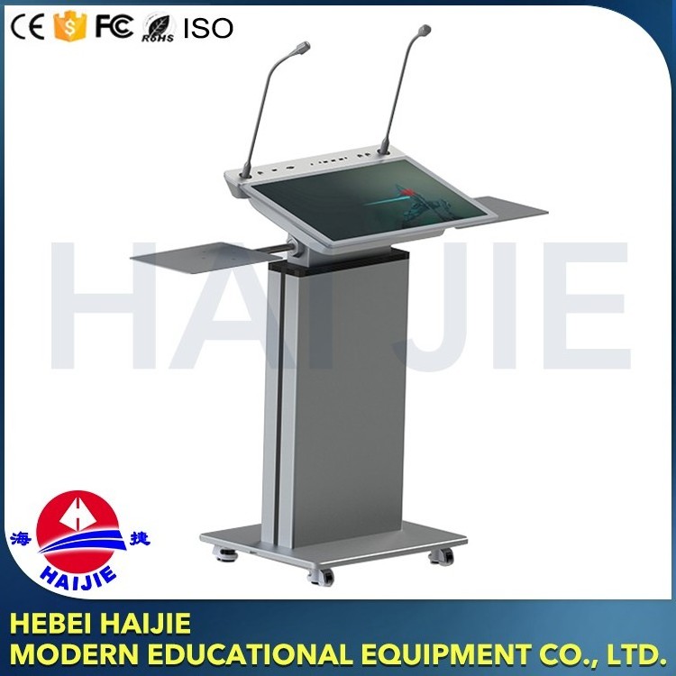 Commercial Use Educational Equipment Classroom Podium Digital Lectern For Schools