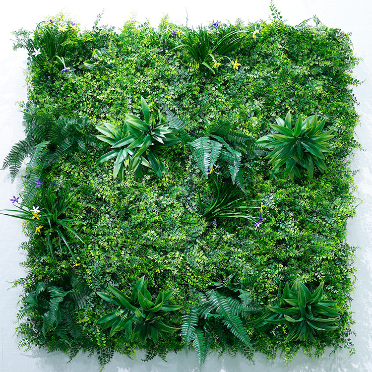 Artificial green panel backdrop Decorative grass wall for decoration