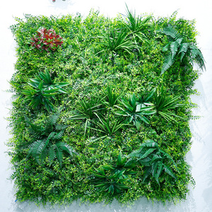 Indoor Outdoor Decor Green Grass Wall Hanging Artificial Plant