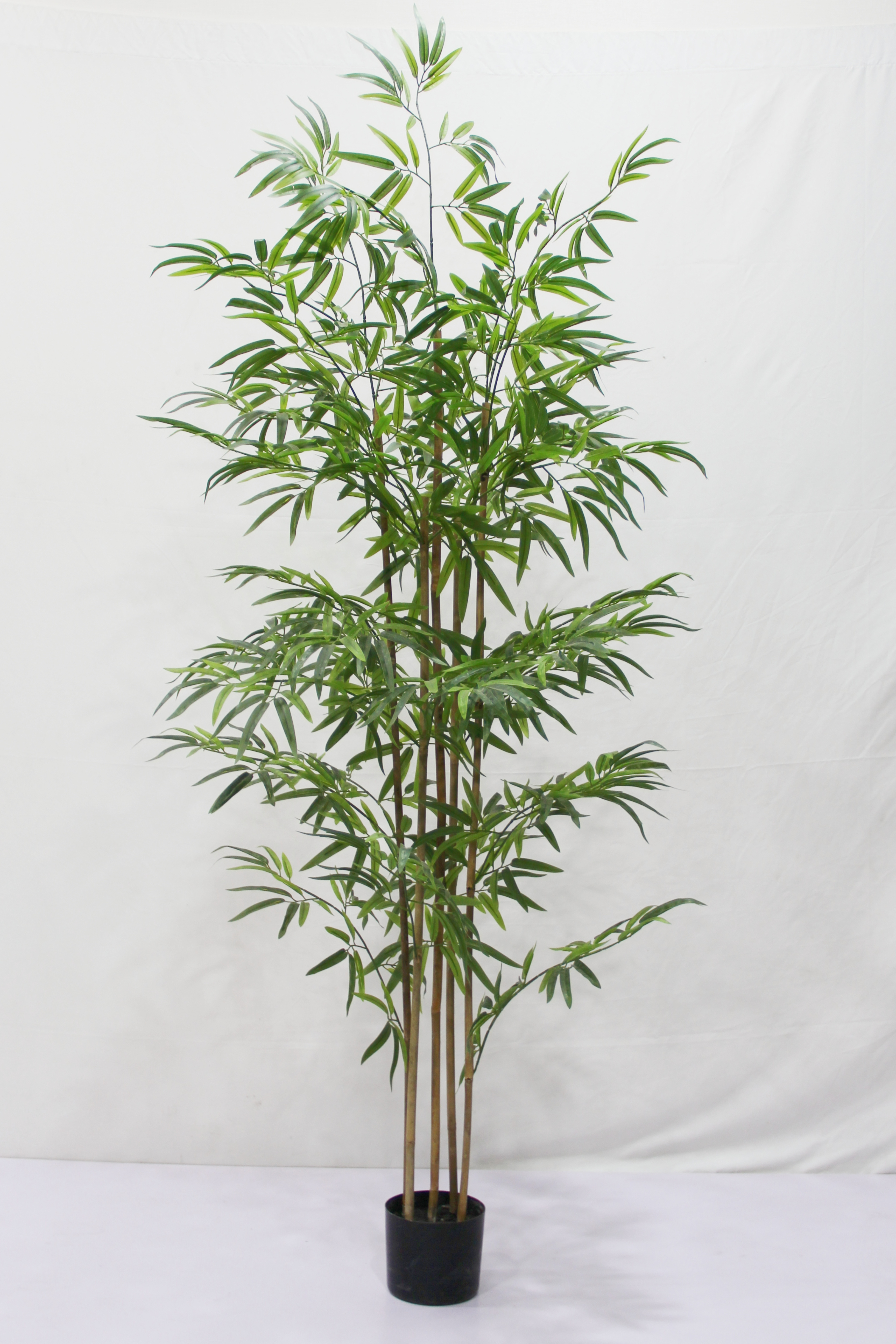 High Quality PE Material Artificial Bamboo Tree Tall Indoor/Outdoor Plant with Realistic Bamboos Leaves