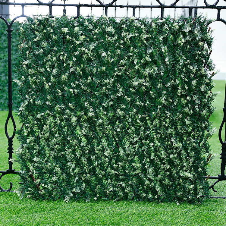 Retractable Artificial Garden Fence Expandable Ivy Privacy Fence Outdoor decoration artificial leaf fence