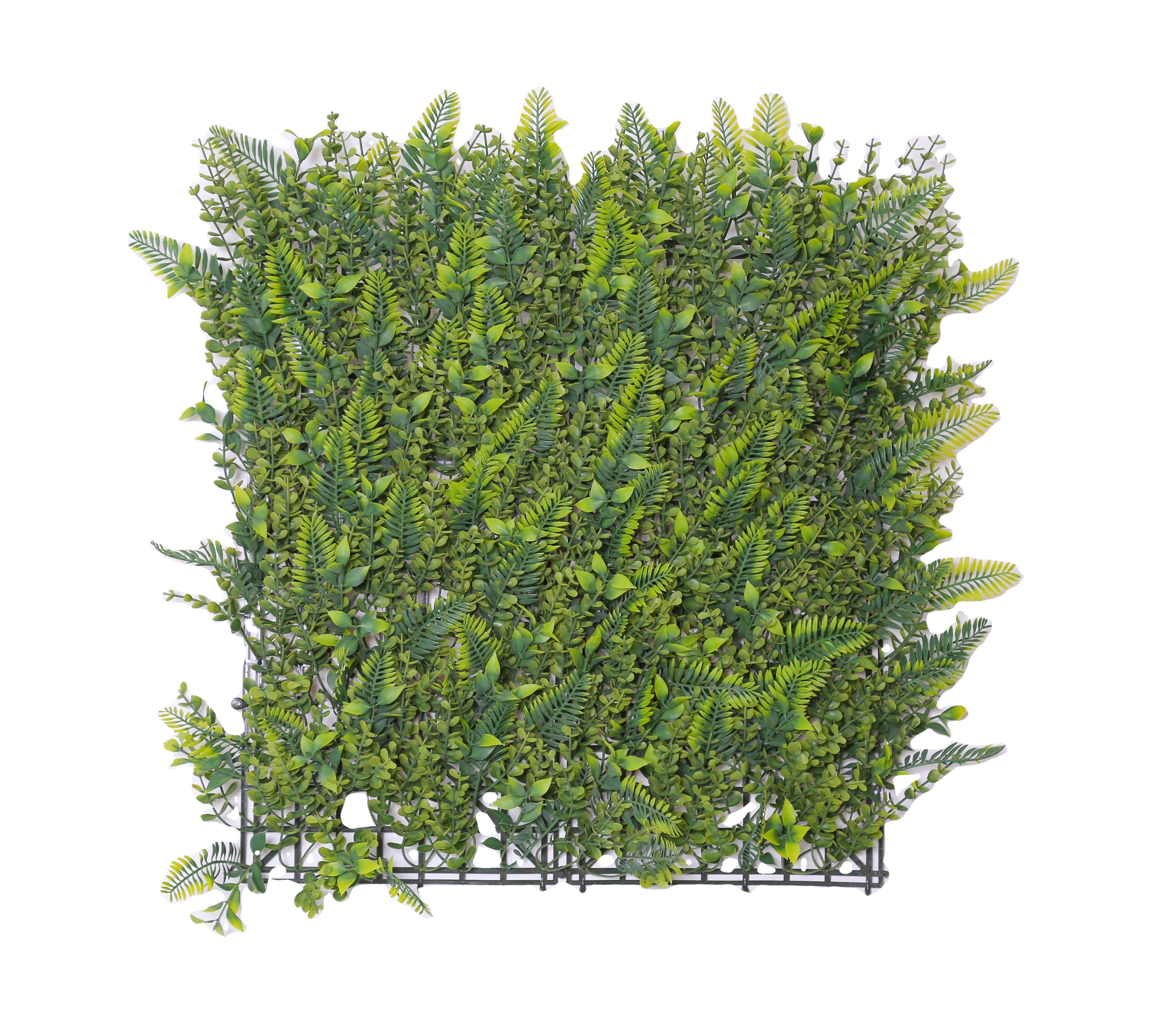 Artificial Milan Leaves Topiary Hedge Panel Plastic Faux Ivy Boxwood for Greenery Wall Boxwood Panels Topiary Hedge