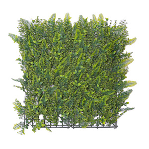 Artificial Milan Leaves Topiary Hedge Panel Plastic Faux Ivy Boxwood for Greenery Wall Boxwood Panels Topiary Hedge