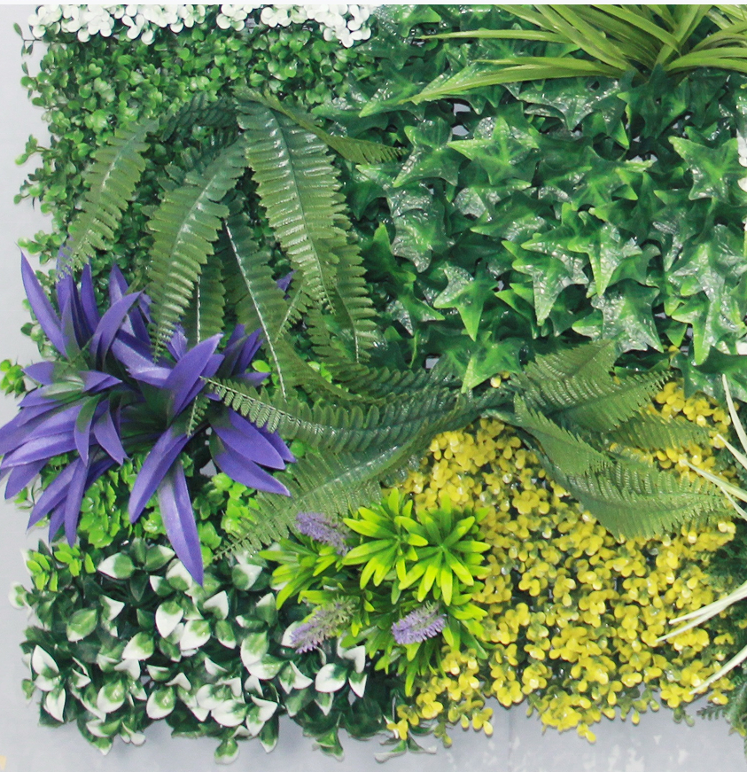 Artificial Plastic Plant Flower Grass Wall Panels Backdrop Boxwood Panels for Home Decor or Event Photography