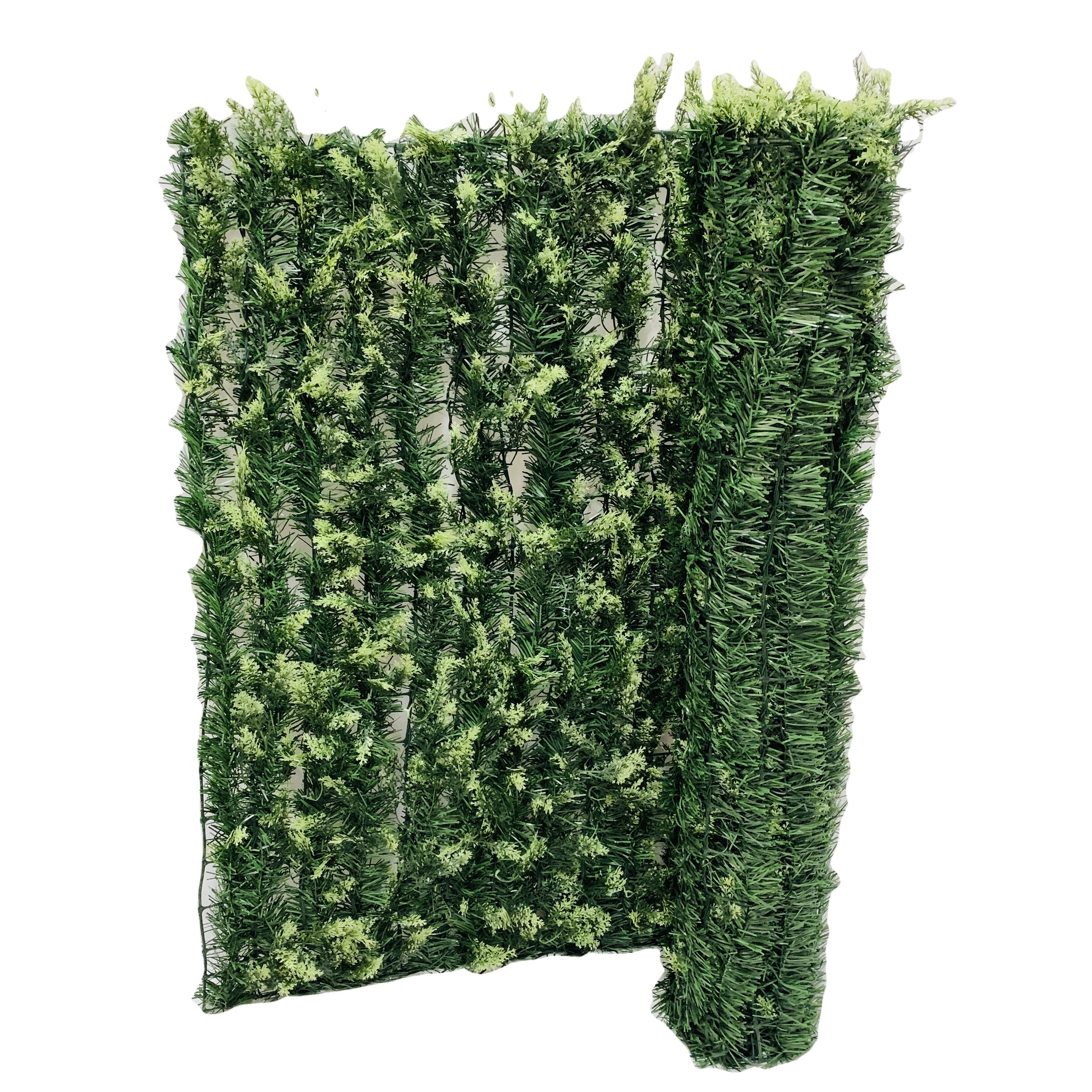 Hot sale Artificial grass fence pine needle panels artificial hedge fence backdrop grass wall New conifer screen