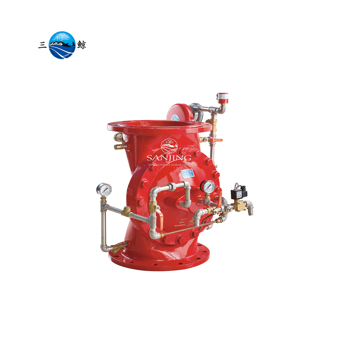 China Manufacturer SANJING Automatic Fire Sprinkler System Diaphragm Type Fire Deluge Alarm Check Valve