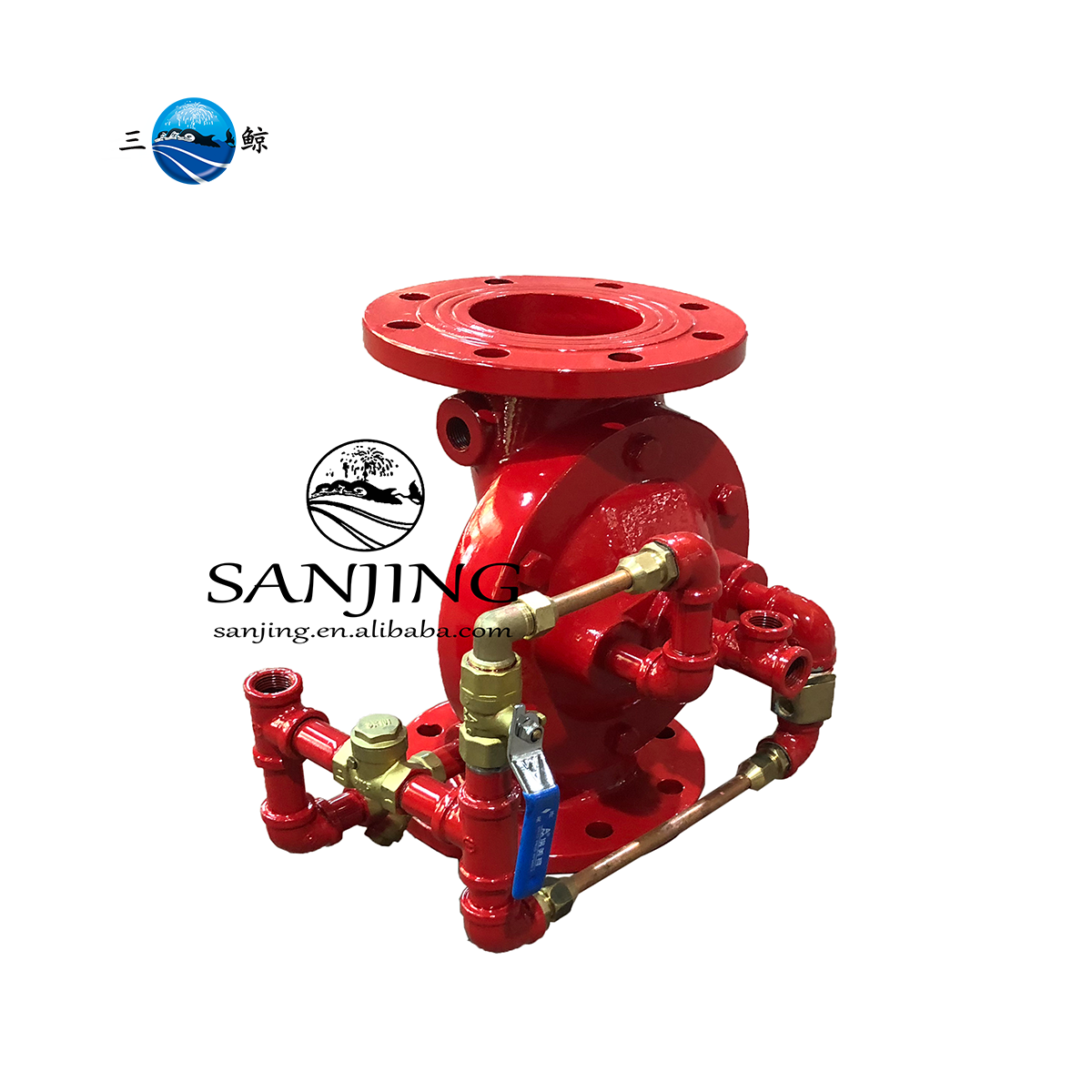 China Manufacturer SANJING Automatic Fire Sprinkler System Diaphragm Type Fire Deluge Alarm Check Valve