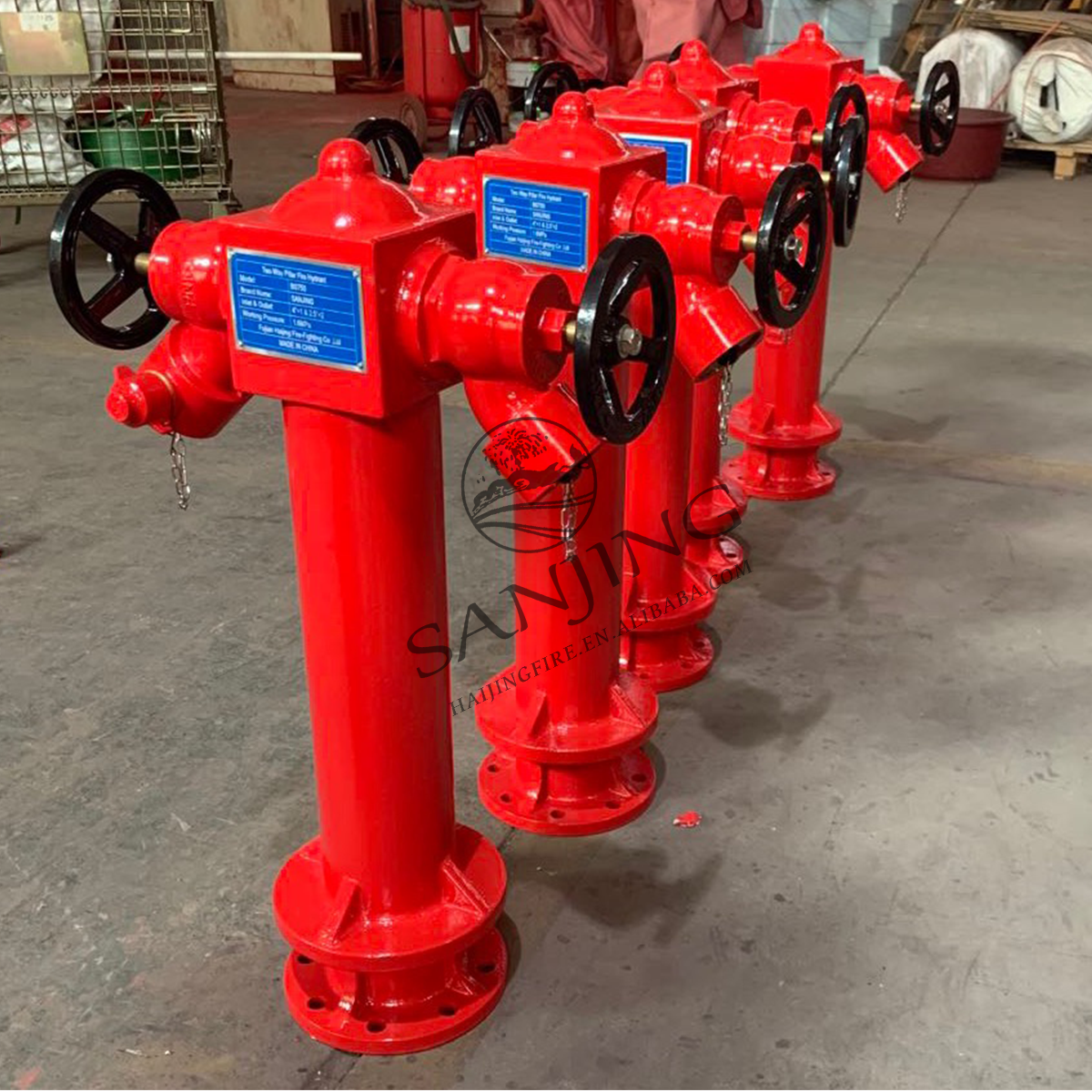 Factory Direct Supply DN100 PN16 Flange Fire Water Hydrant With Bolique Landing Valve 2.5 Inch Female instantaneous BS336