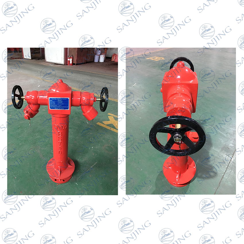 Ductile Iron BS750 DN80 Flanged Underground Fire Hydrant With 2.5 Inch Female Instantaneous BS336 Coupling