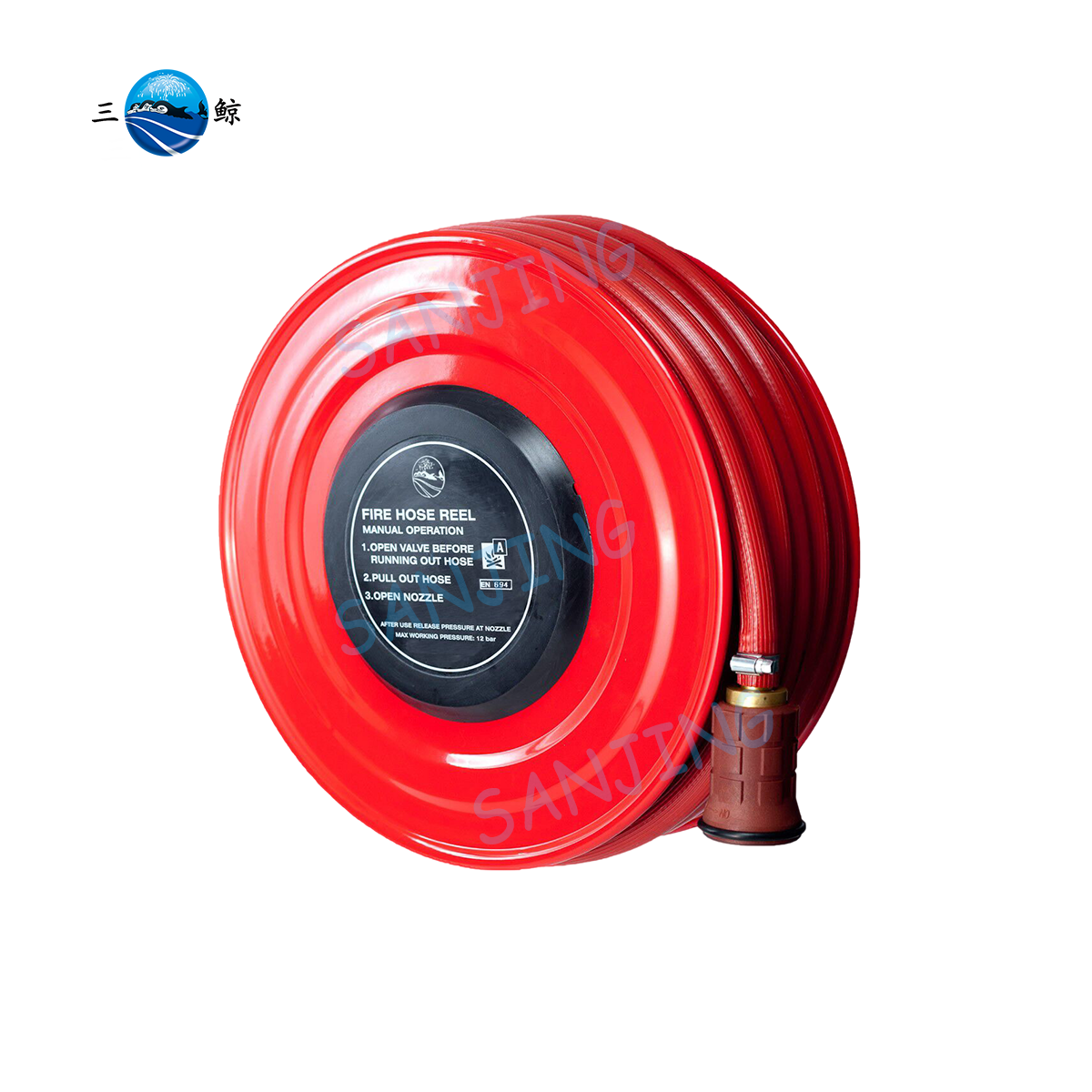 25MM Fire Hose Rack 30M Length Swing Type Hose Reel