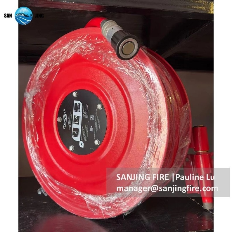 Manual Fixed German-style Cast Iron Roll Fire Hose Reel