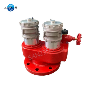 Fire Dry Riser 4 Inch Flange Fire Pump Breeching Inlet With 2.5 Inch Aluminum Alloy French Adapters