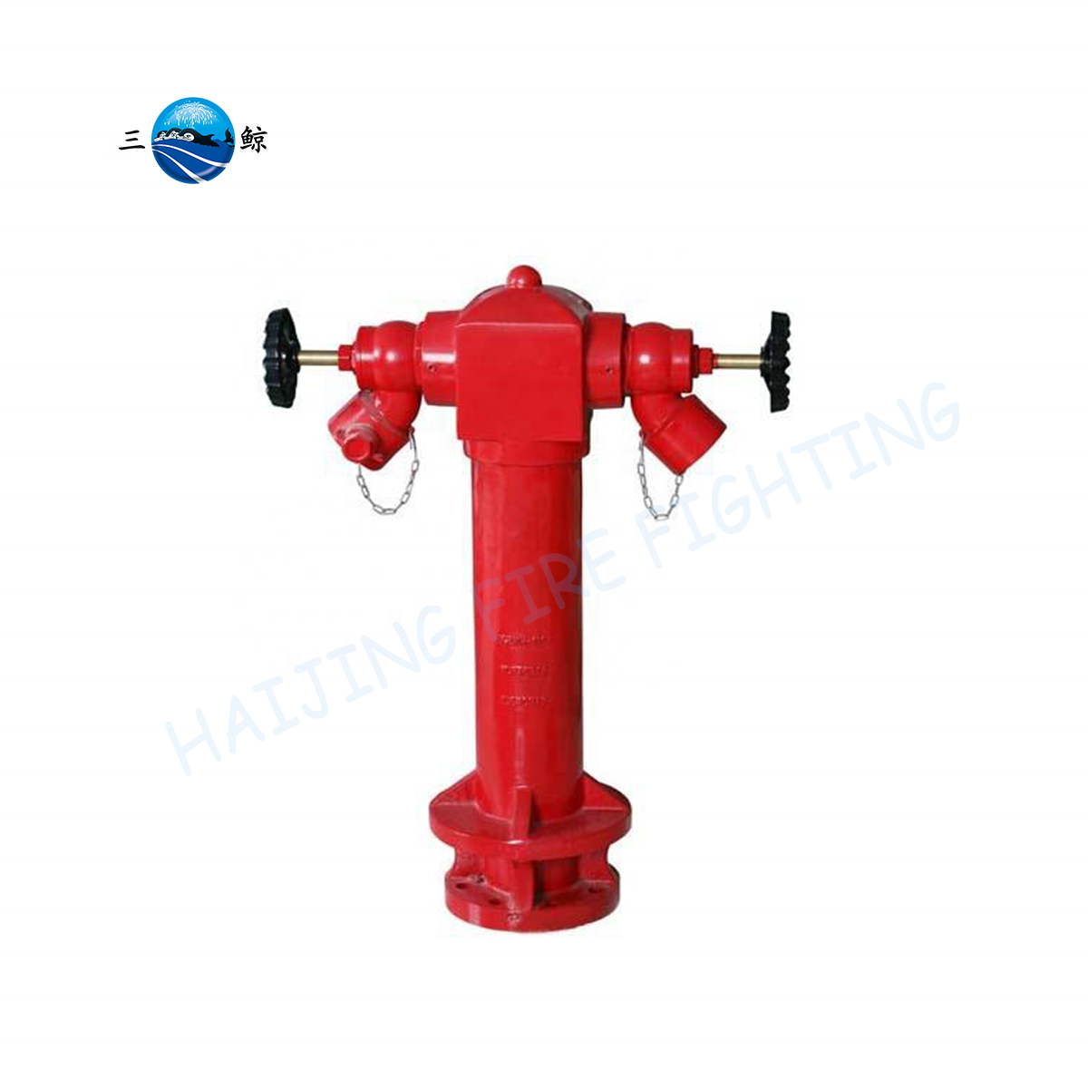 Manufacturer Fire Fighting 4 Inch Flange Outdoor Wet Type 2 Way Pillar Fire Hydrant