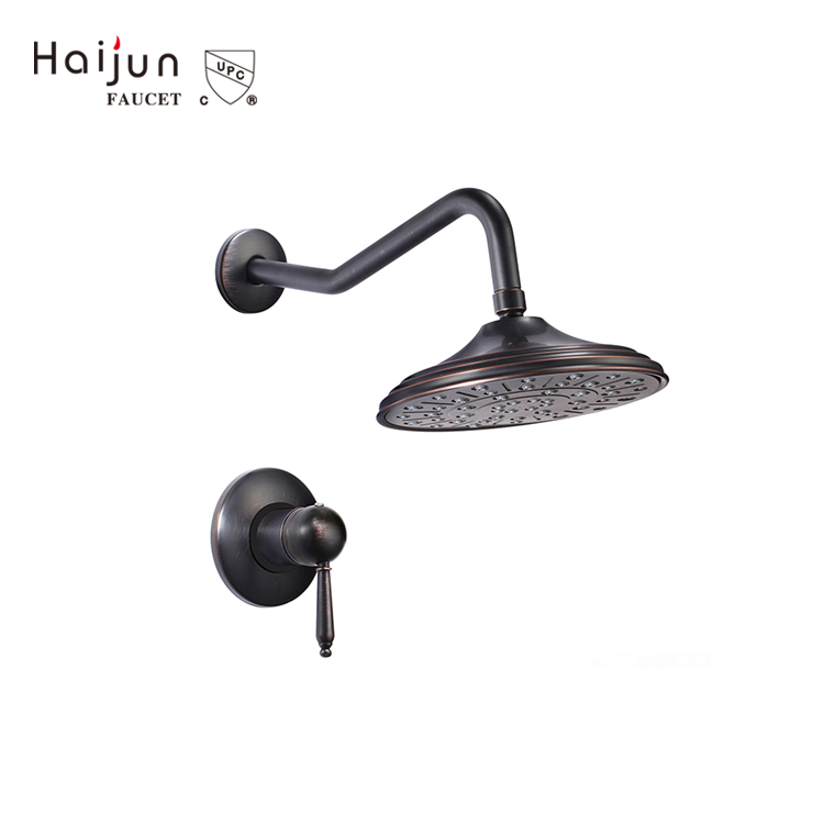 cUpc Shower Column Set Oil Rubbed Bronze Single Handle Thermostat Bath Bathroom Rain Shower Faucet