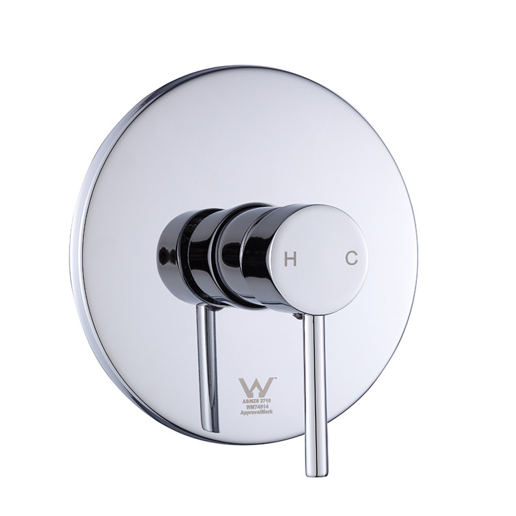 Modern Single Handle Concealed Brass Wall Mounted Bathtub Shower Faucet Bathroom Shower Diverter Mixer Valve