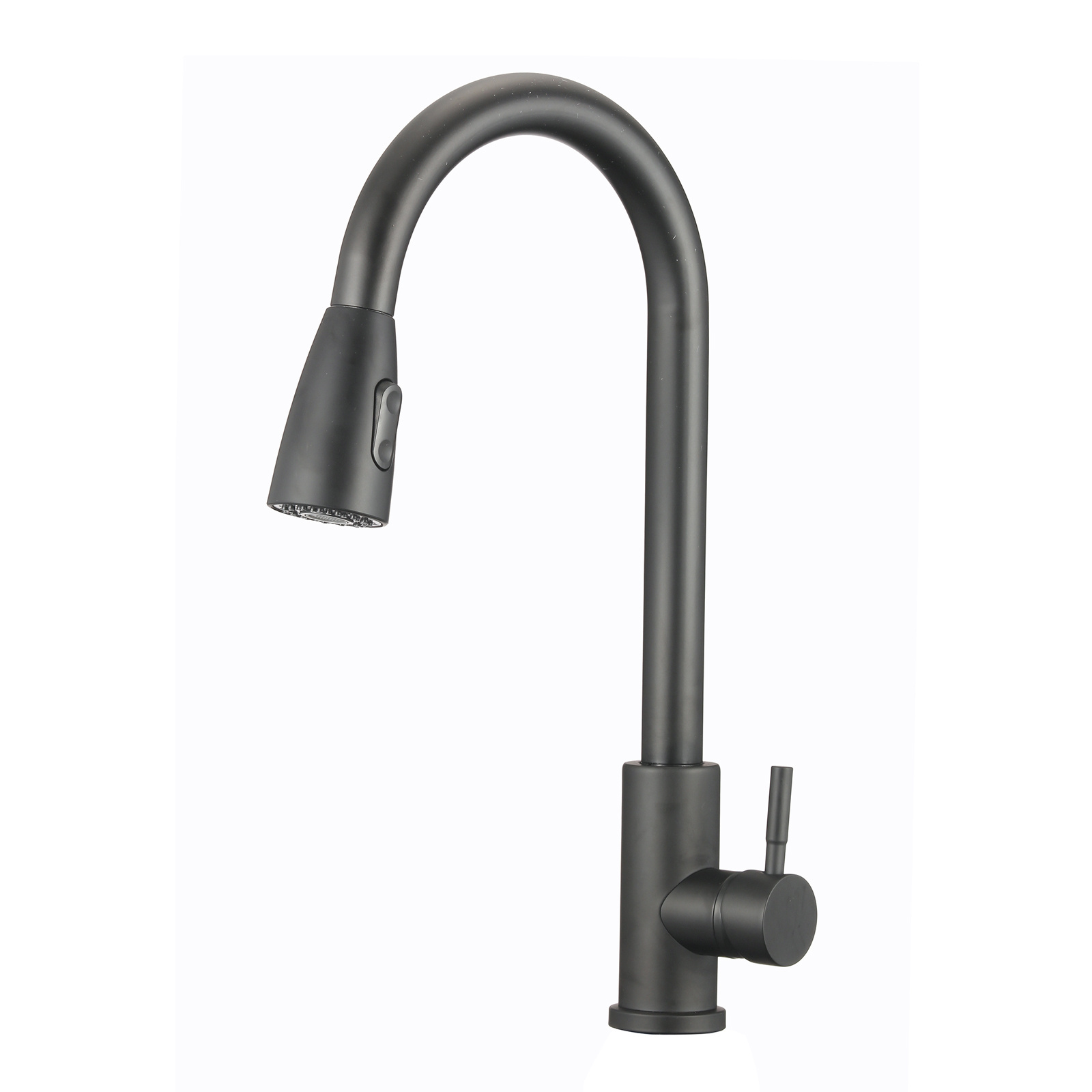 Tidjune Modern kitchen cabinets Faucets brass water tap Matte Black Pull Out sprayer kitchen faucet