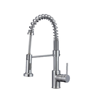 luxury modern Lead-Free Brass pull out spring kitchen faucet touch water mixer tap pull down sprayer kitchen sink faucet