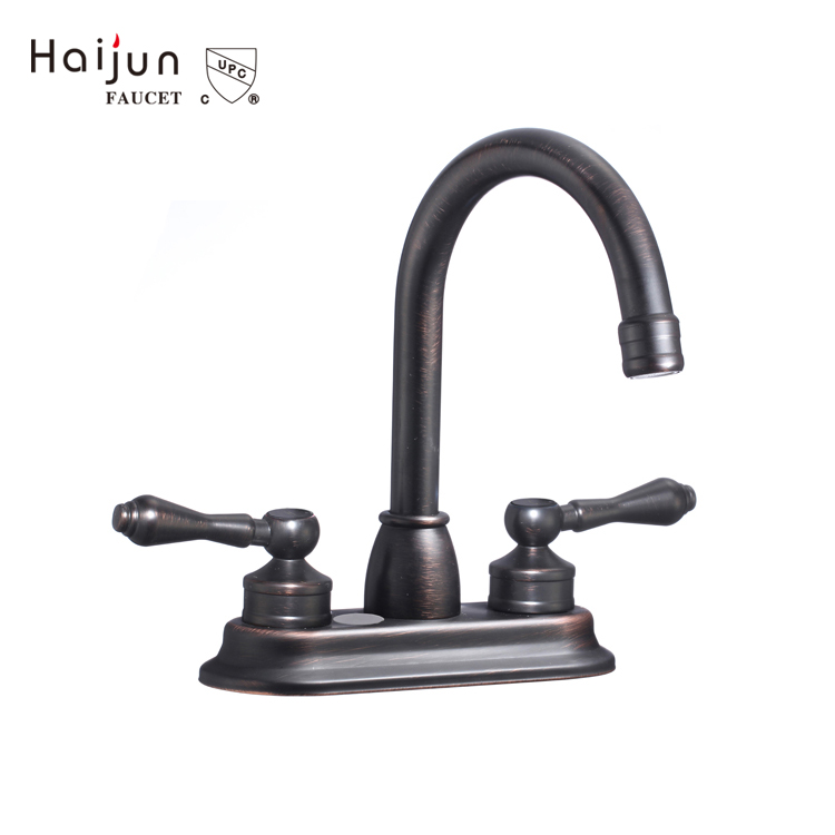 Factory Direct 2 Handles 3 Holes 4 Inch Centerset cUPC Bathroom Sink Faucet