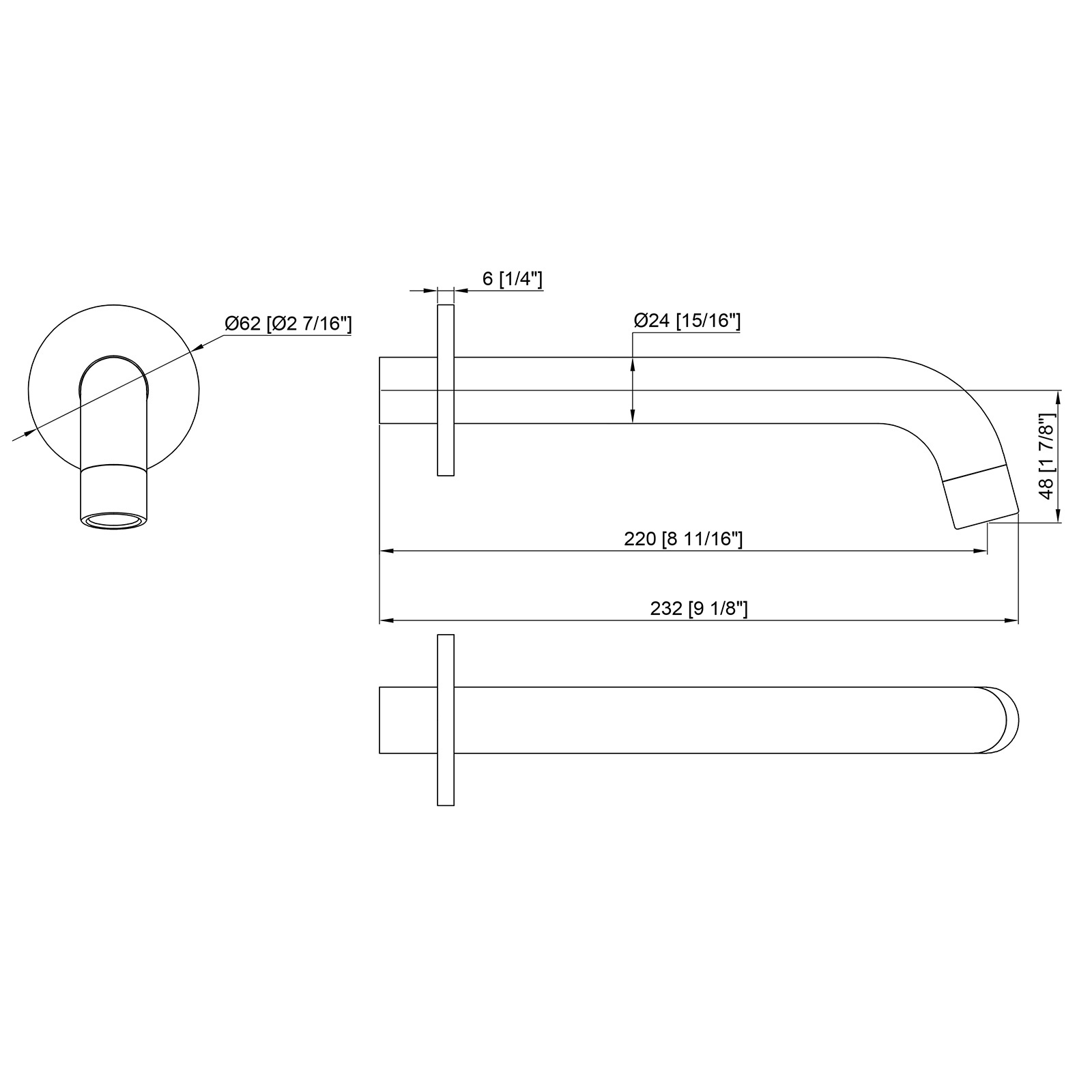 Modern Accessories Bathroom Faucet Chrome Brass Single Shower Tub Water Tap Wall Mount Bathtub Faucet